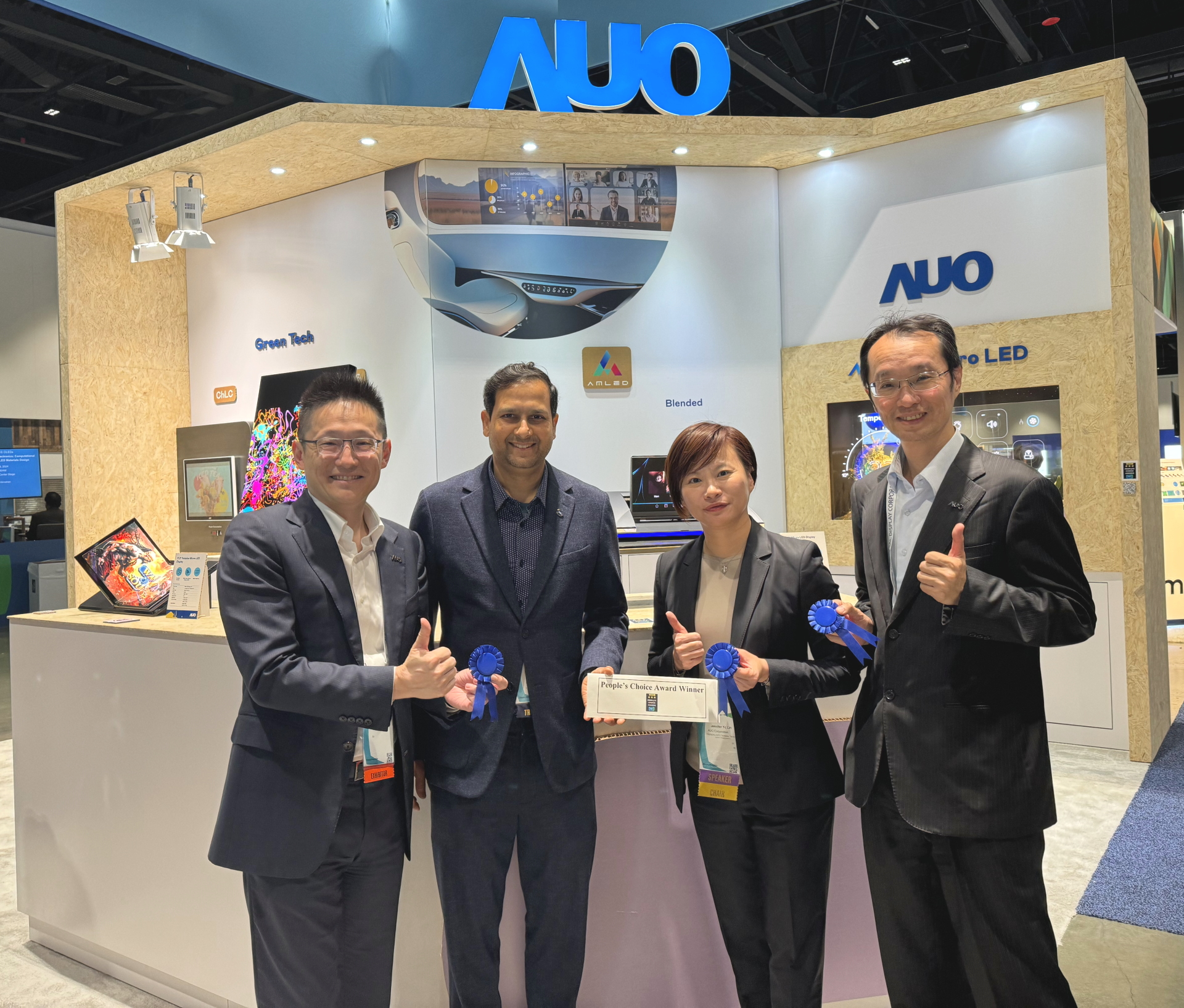 友达勇夺2024 SID”最佳Micro LED技术应用”及”最佳车用显示”大奖 产品与展示实力强强出击 同场再获”最佳中型展位奖”