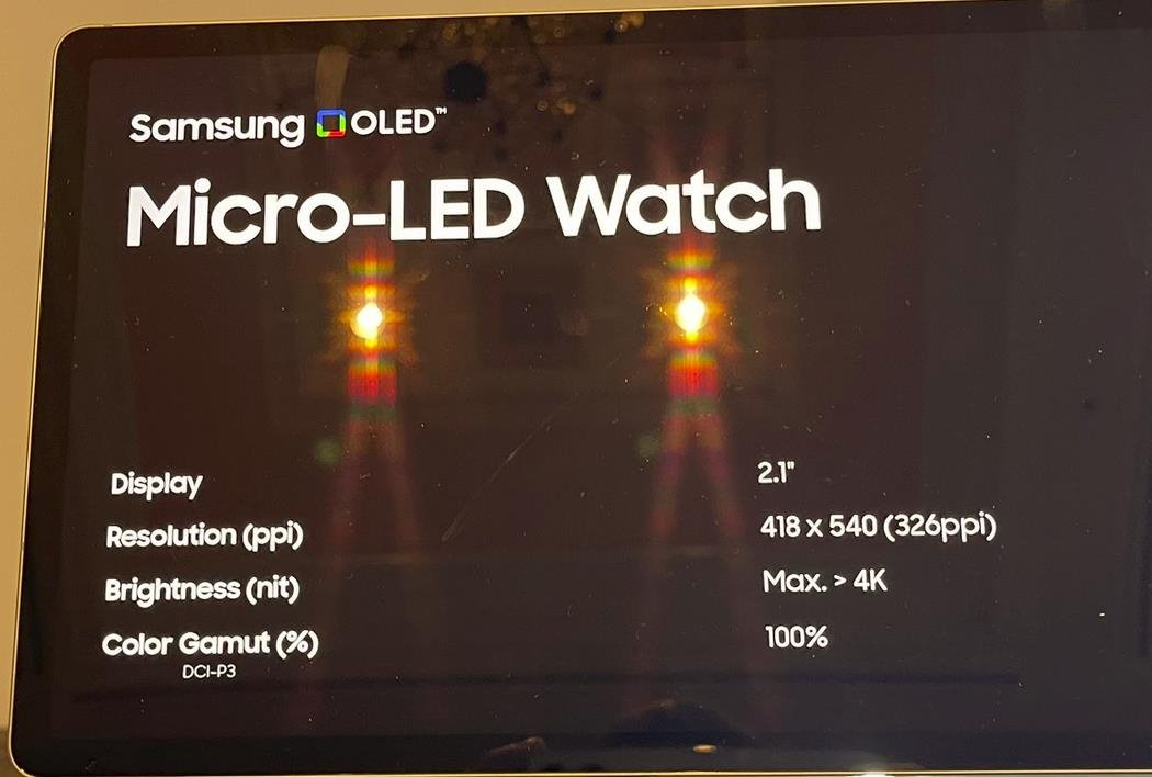 Samsung Micro LED watch supplier exposed