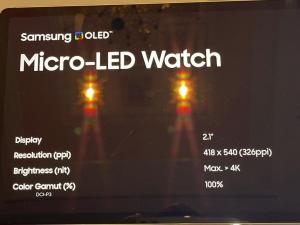 Samsung CES 2025 showcases Micro LED watches, Micro LED commercialization accelerates