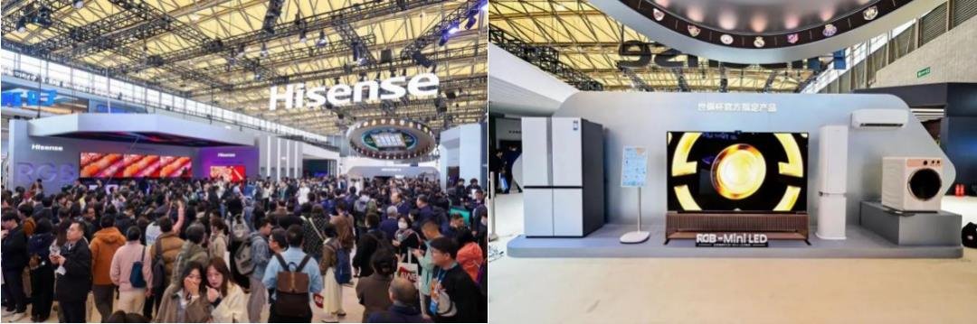 Looking at Hisense, Samsung, TCL and other giants from AWE: 100-inch MLED accounts for C position