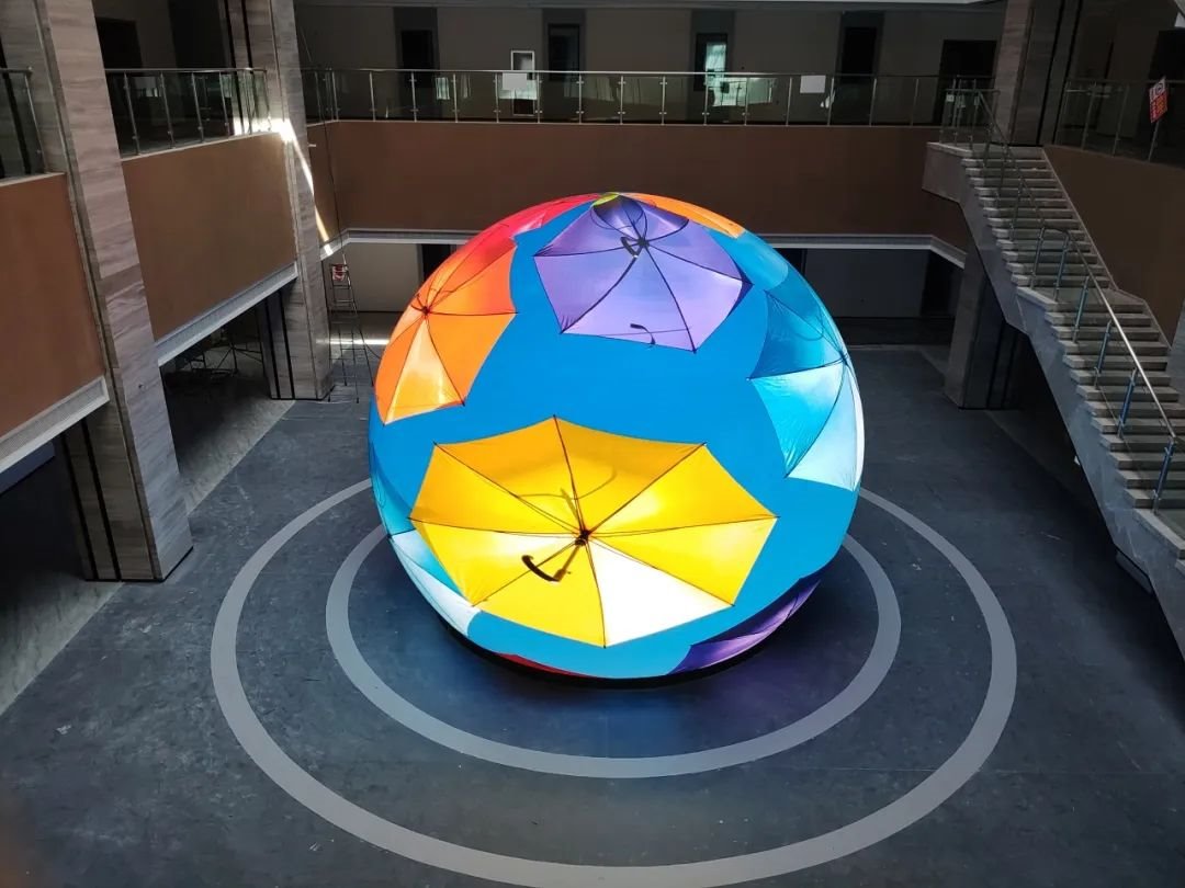 Lehman Combo Exhibition LED spherical screen landed in Linyi Junan County Science and Technology Museum to create an immersive science experience space